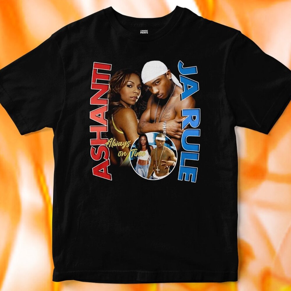 Ja Rule and Ashanti Vintage Style 2000s Rap Tee